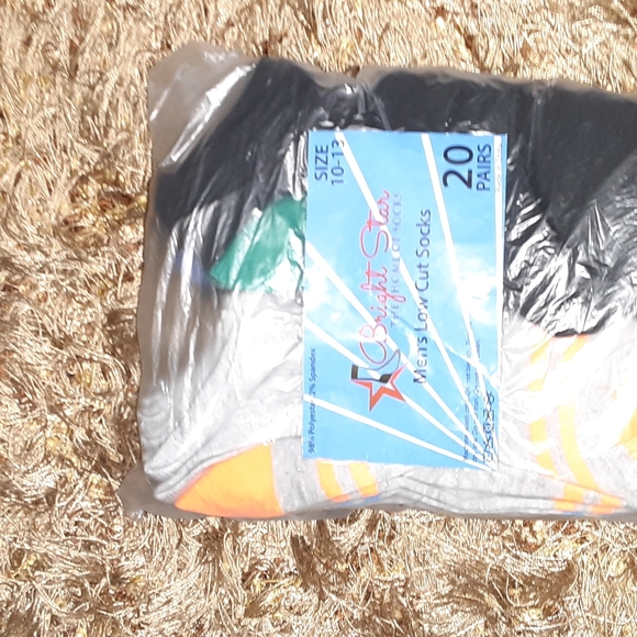 Bright Star Men's Low Cut Socks - Picture 2 of 3